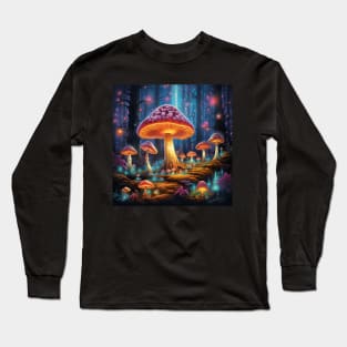 Mushroom Design Long Sleeve T-Shirt